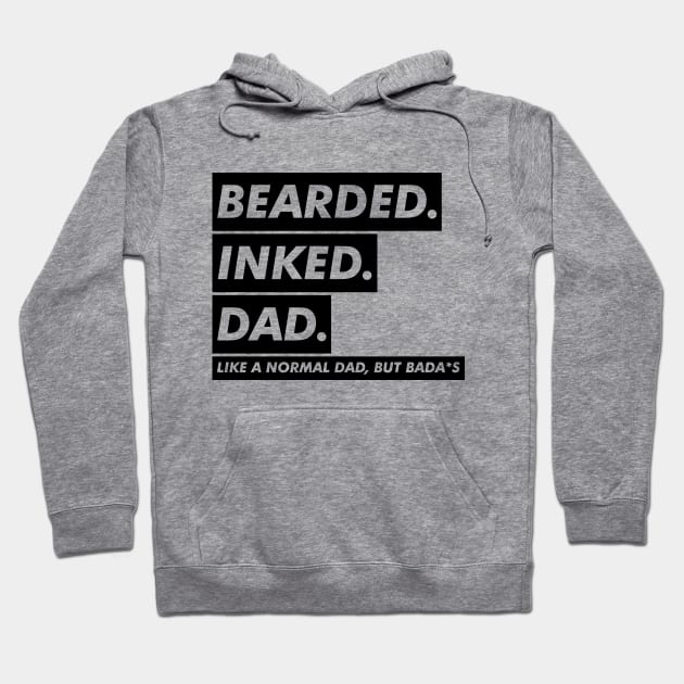 bearded inked dad Hoodie by VanTees